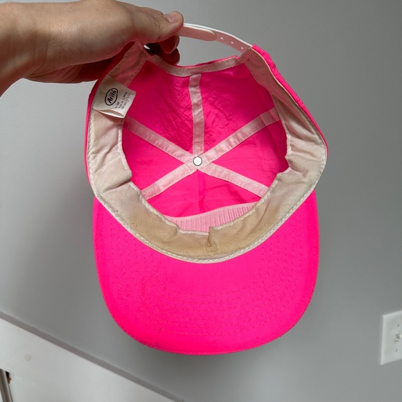 Vintage Eclectic Grandpa 80s Worlds Greatest Grandpa Neon Pink Hat - Picture 5 of 7